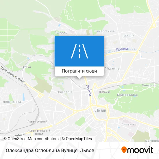 Карта Олександра Оглоблина Вулиця
