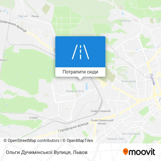 Карта Ольги Дучимінської Вулиця