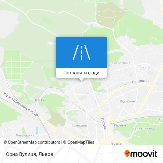 Карта Орна Вулиця