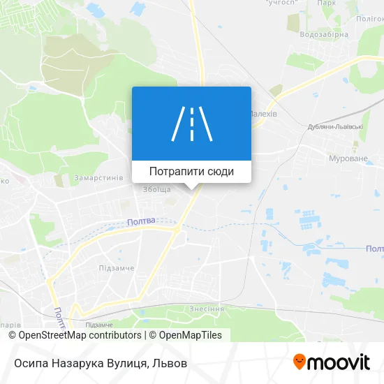 Карта Осипа Назарука Вулиця