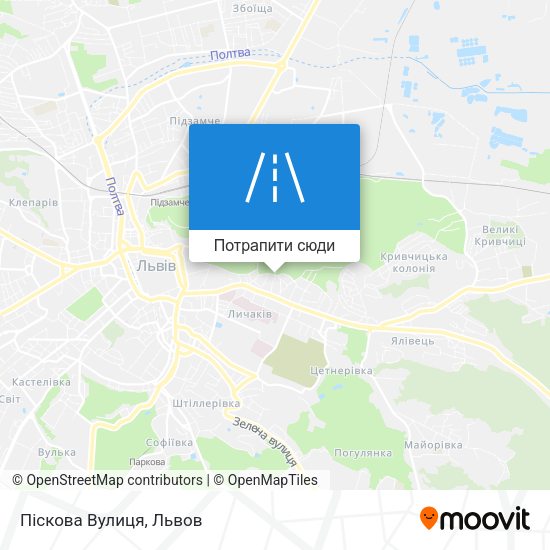 Карта Піскова Вулиця