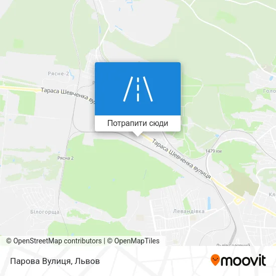 Карта Парова Вулиця