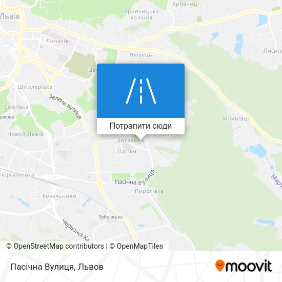 Карта Пасічна Вулиця