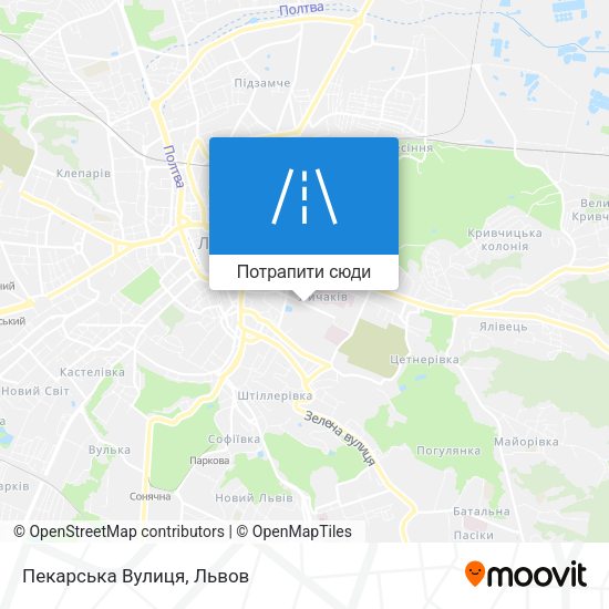 Карта Пекарська Вулиця