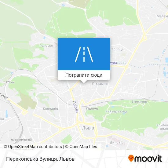 Карта Перекопська Вулиця