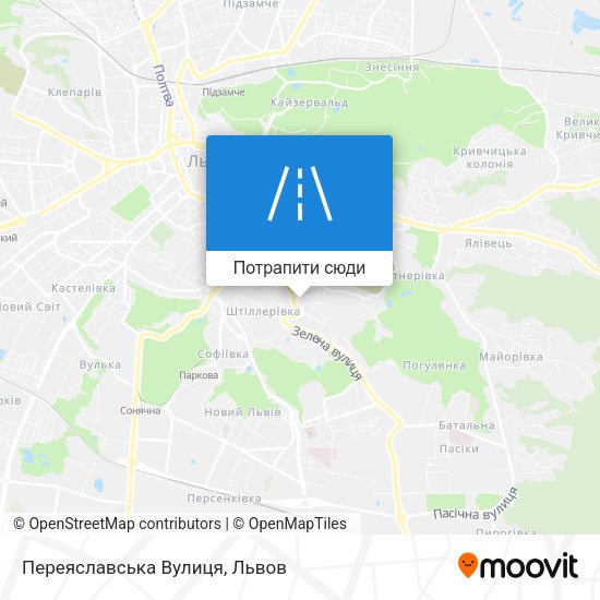 Карта Переяславська Вулиця