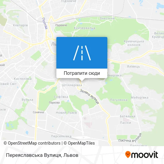 Карта Переяславська Вулиця