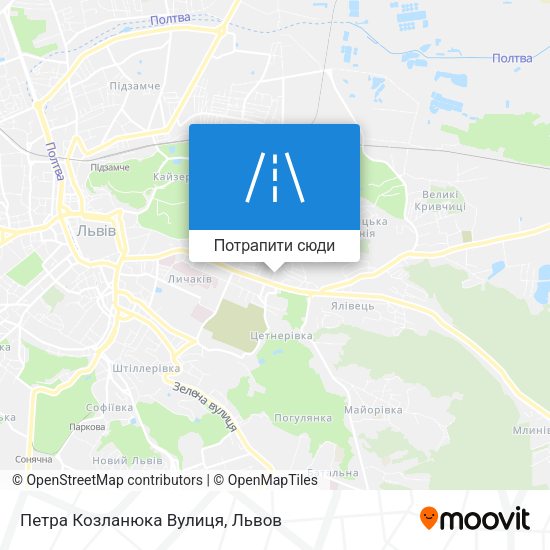 Карта Петра Козланюка Вулиця