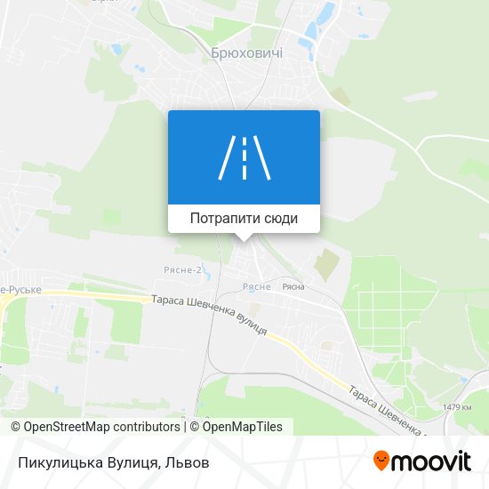 Карта Пикулицька Вулиця
