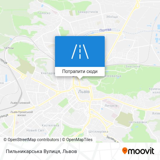 Карта Пильникарська Вулиця