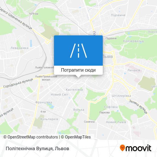 Карта Політехнічна Вулиця