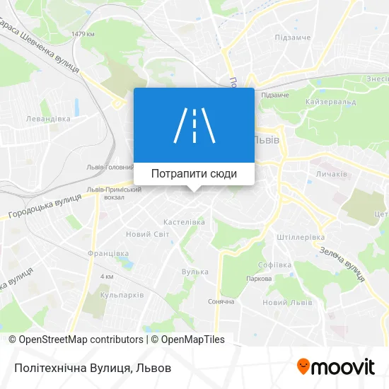 Карта Політехнічна Вулиця