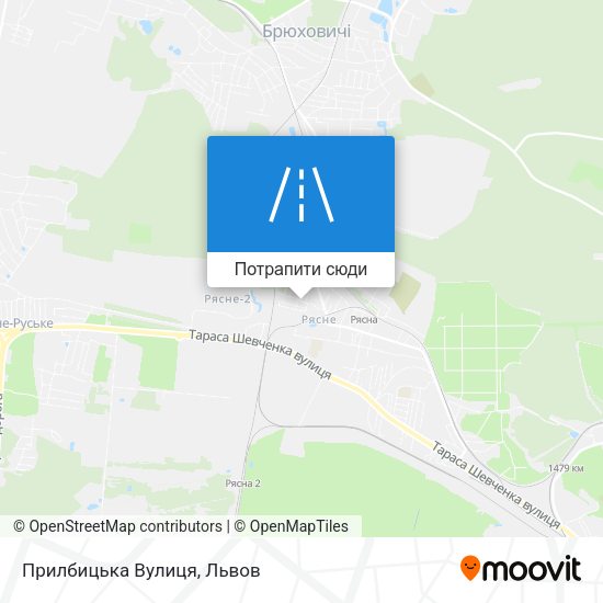 Карта Прилбицька Вулиця