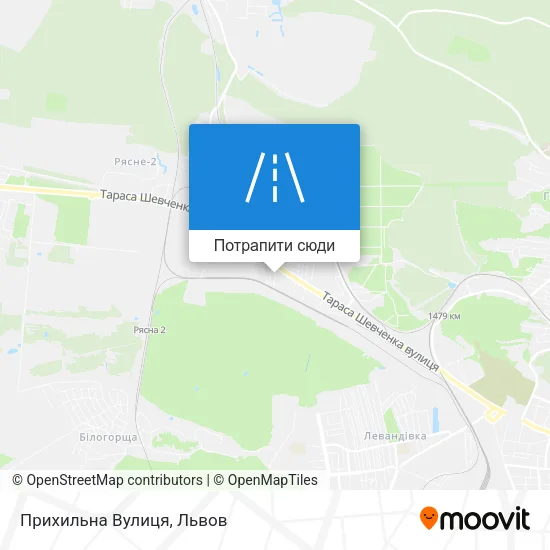 Карта Прихильна Вулиця