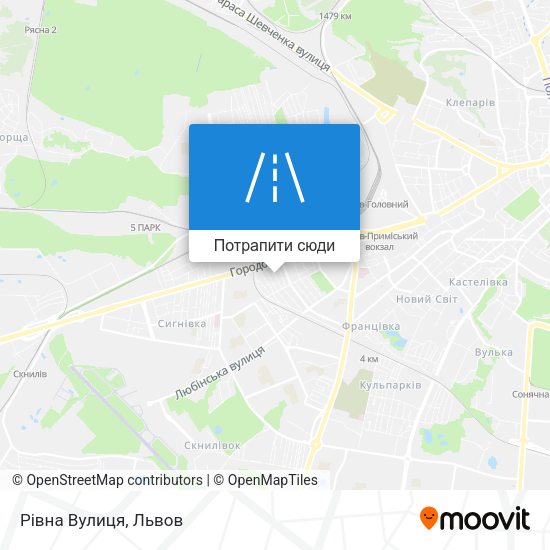 Карта Рівна Вулиця