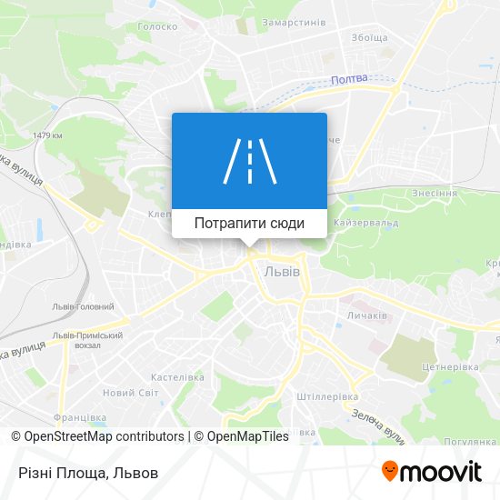 Карта Різні Площа