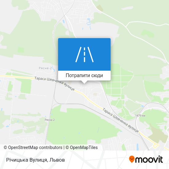 Карта Річицька Вулиця