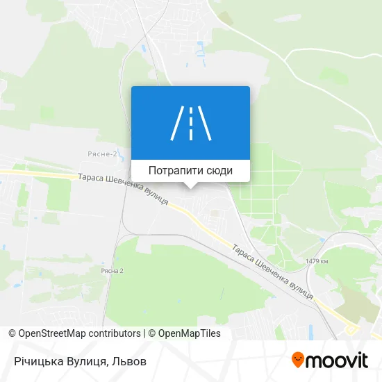 Карта Річицька Вулиця