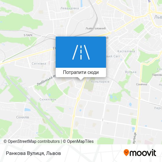 Карта Ранкова Вулиця