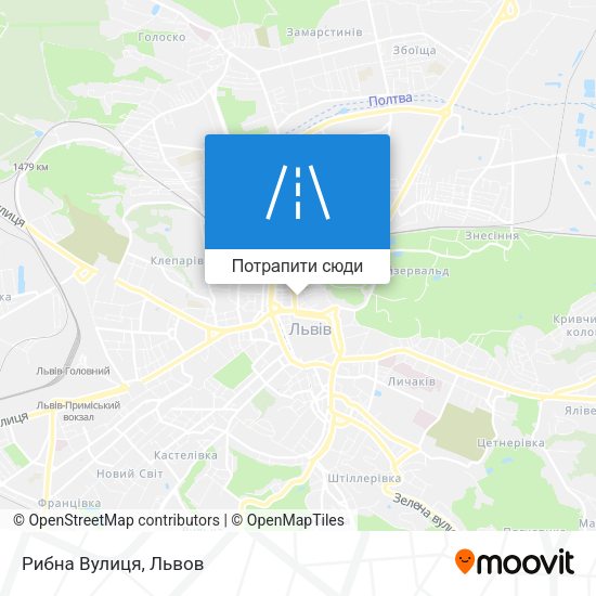 Карта Рибна Вулиця