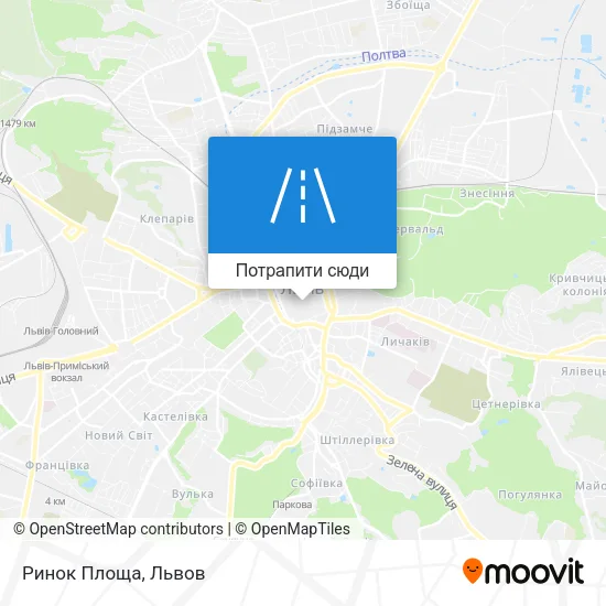 Карта Ринок Площа