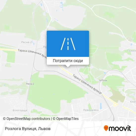 Карта Розлога Вулиця