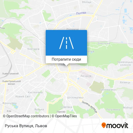 Карта Руська Вулиця