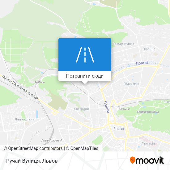 Карта Ручай Вулиця