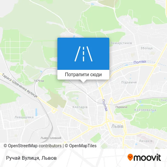 Карта Ручай Вулиця