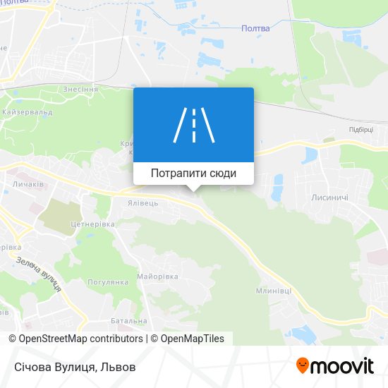 Карта Січова Вулиця