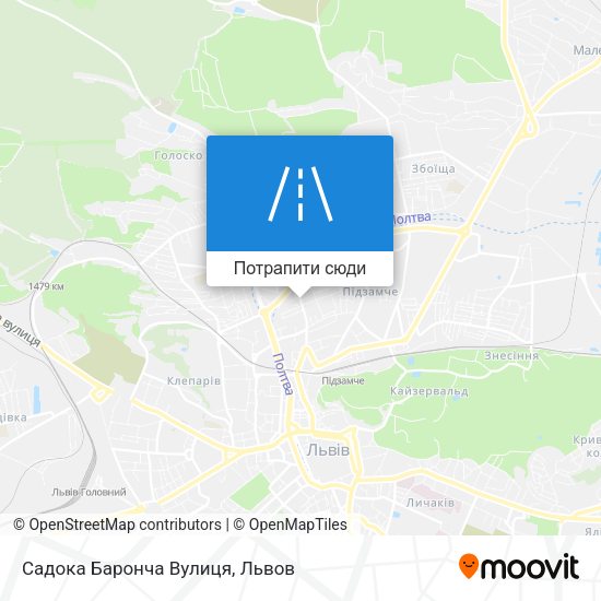 Карта Садока Баронча Вулиця