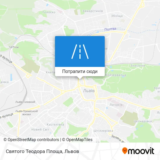 Карта Святого Теодора Площа