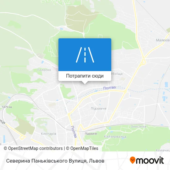 Карта Северина Паньківського Вулиця