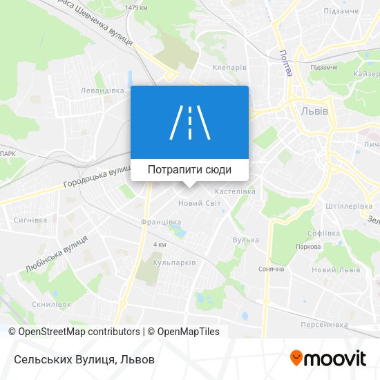 Карта Сельських Вулиця