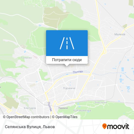 Карта Селянська Вулиця