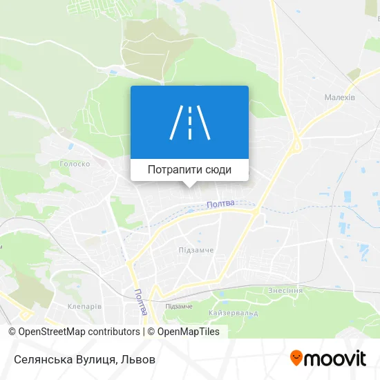 Карта Селянська Вулиця