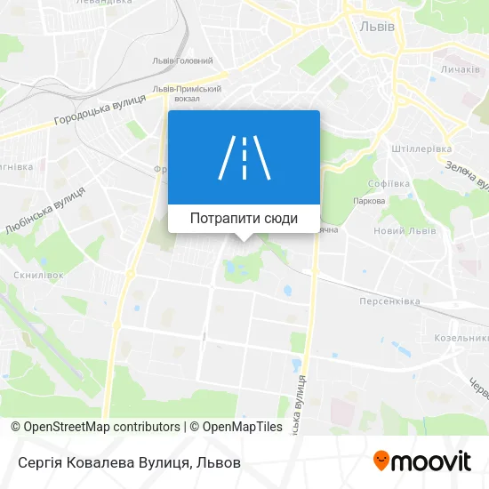 Карта Сергія Ковалева Вулиця