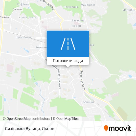 Карта Сихівська Вулиця