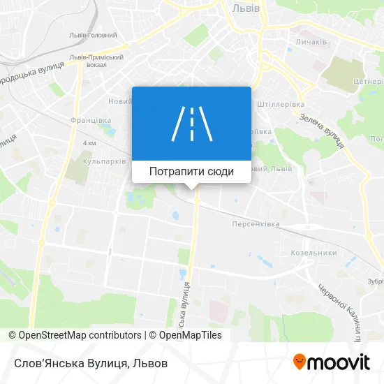 Карта Слов’Янська Вулиця