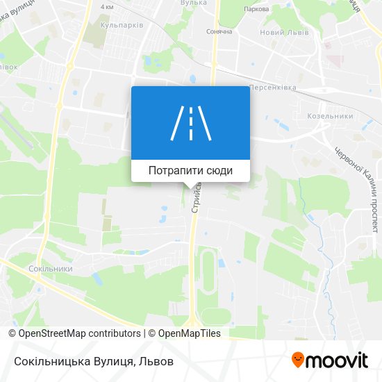Карта Сокільницька Вулиця