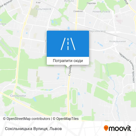 Карта Сокільницька Вулиця