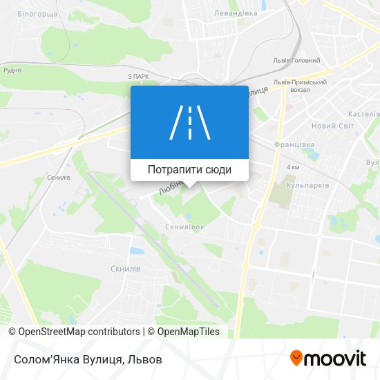Карта Солом’Янка Вулиця