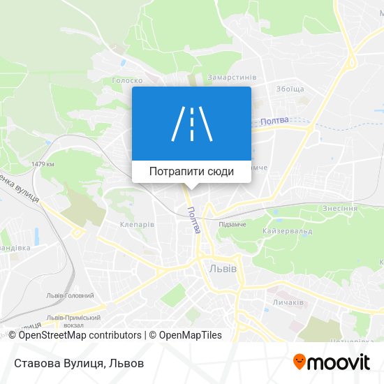 Карта Ставова Вулиця