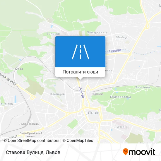 Карта Ставова Вулиця