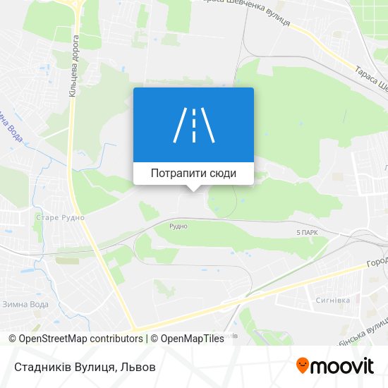 Карта Стадників Вулиця