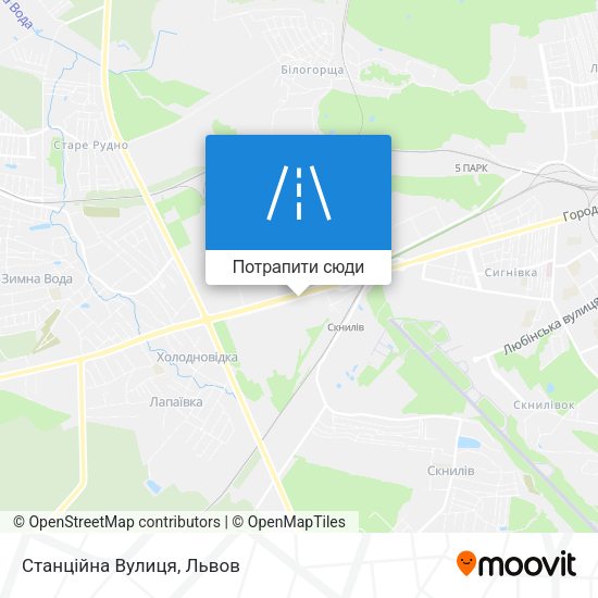 Карта Станційна Вулиця