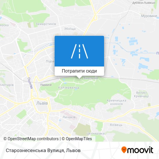 Карта Старознесенська Вулиця