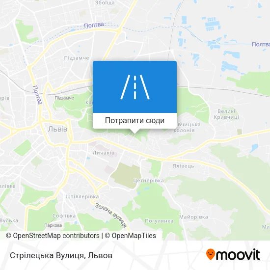 Карта Стрілецька Вулиця