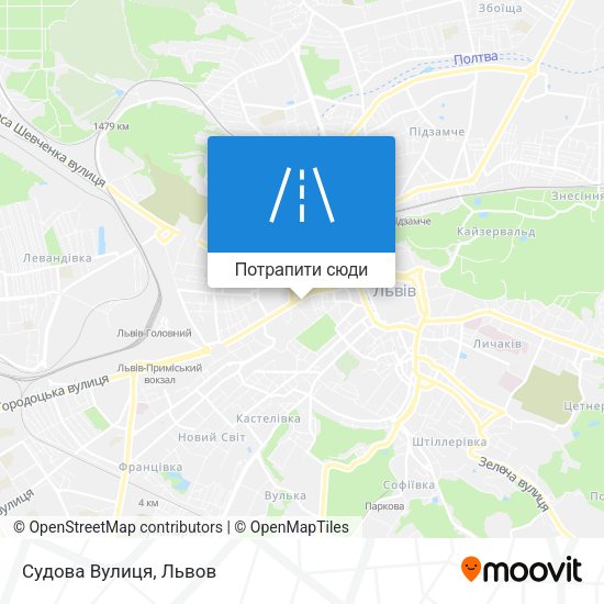 Карта Судова Вулиця