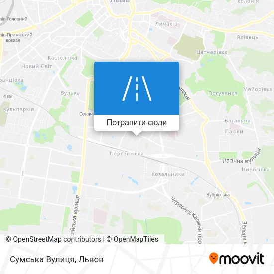Карта Сумська Вулиця